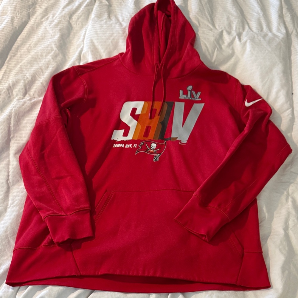 Nike 2xl Red Super Bowl Tampa bay buccaneers LV Hoodie